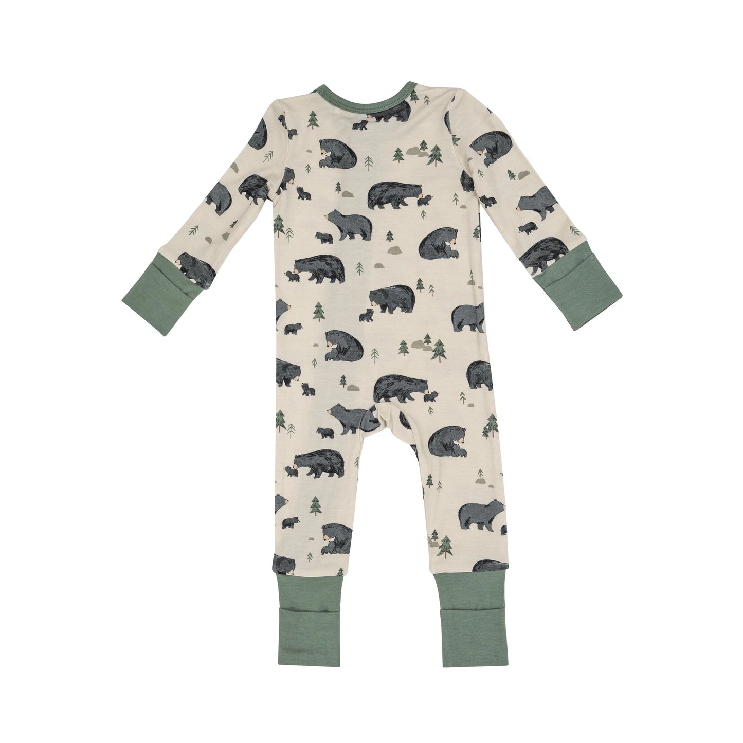 Black Bear 2-way Zipper Romper