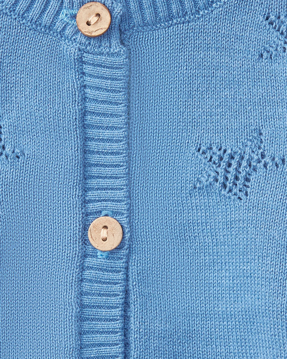 Boys Star Pattern Cardigan Sweater-Blue