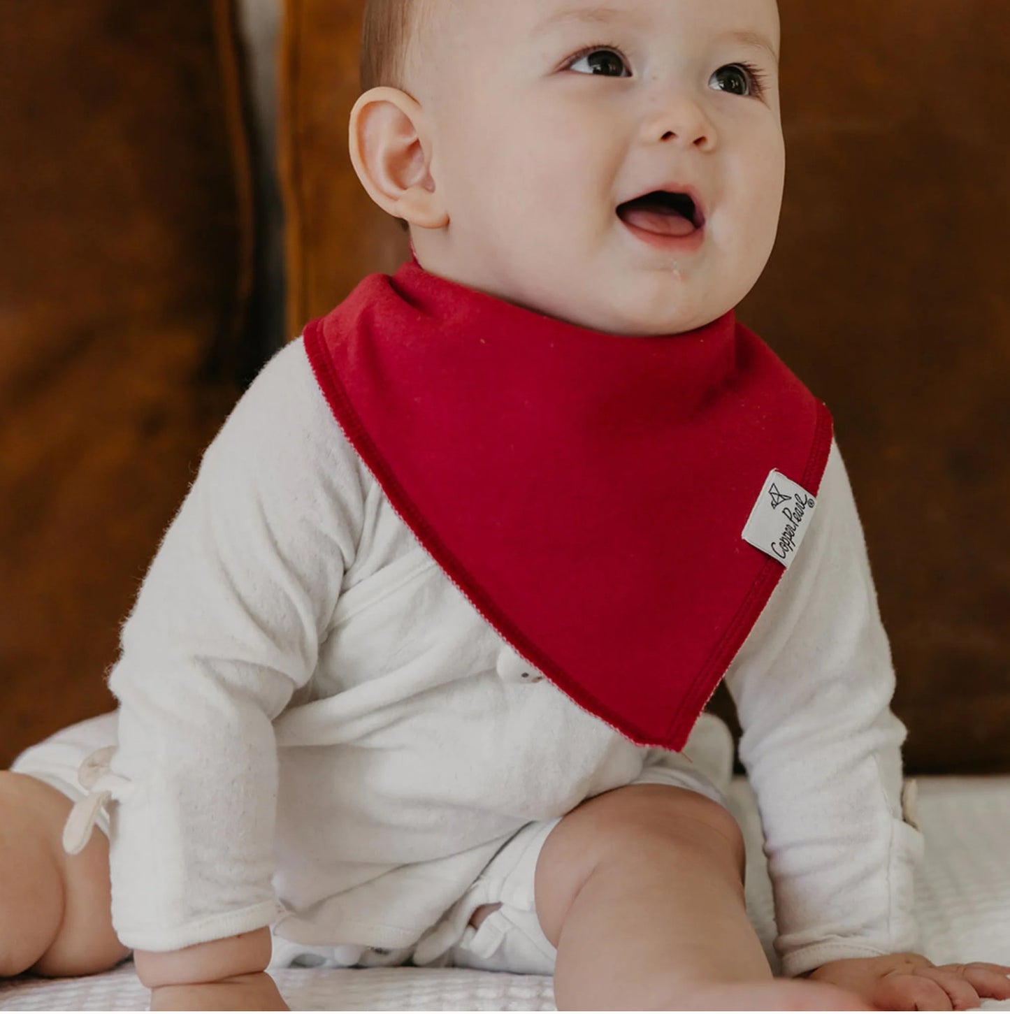 Copper Pearl Single Bandana Bibs - Ivy