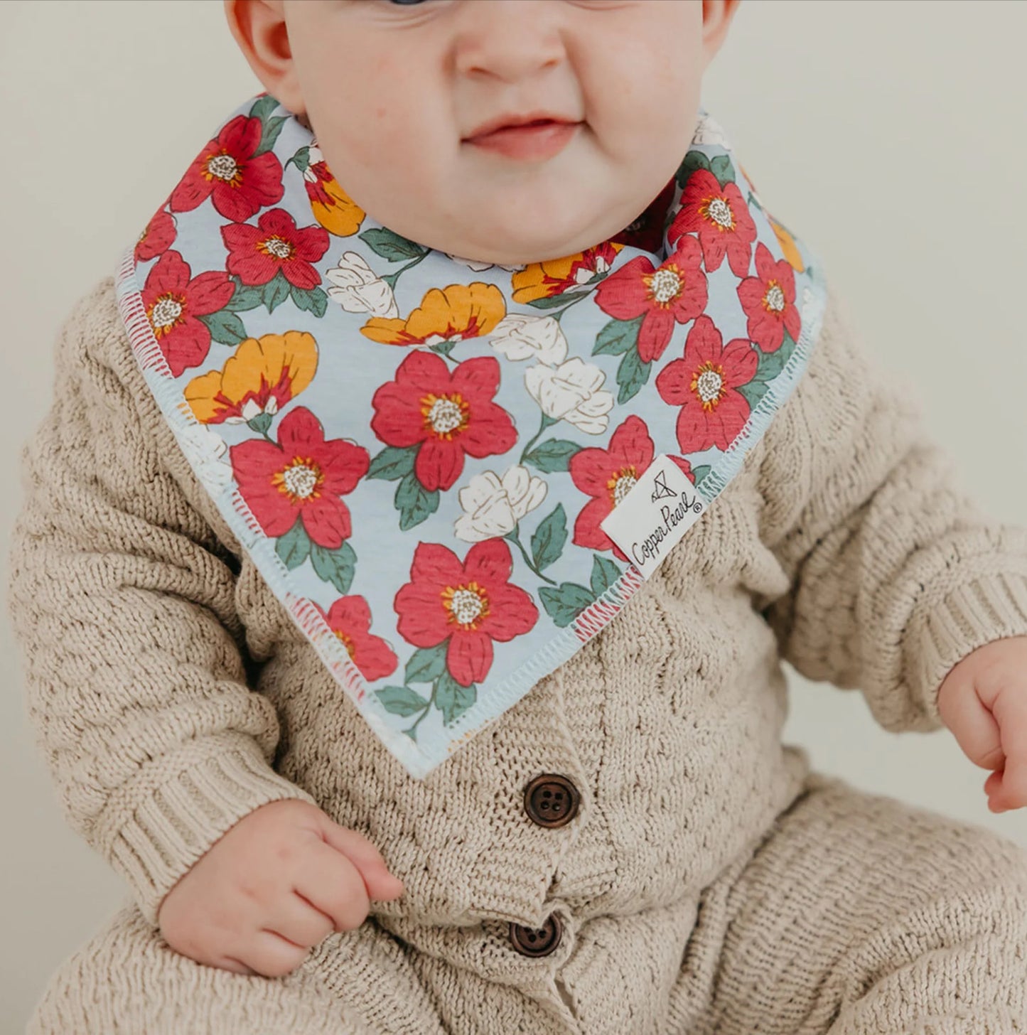 Copper Pearl Single Bandana Bibs - Ivy