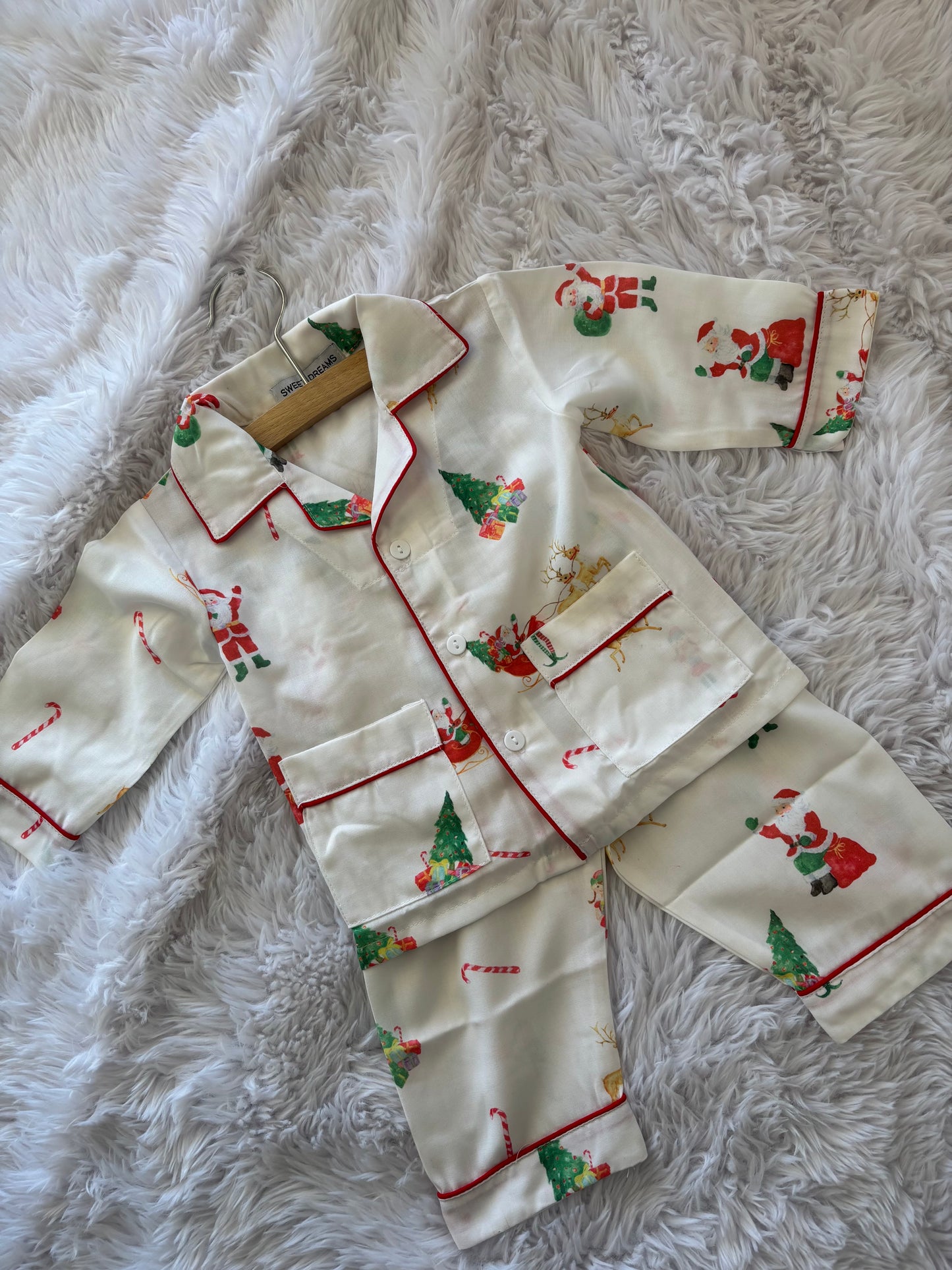 Santa Sleigh Print PJs