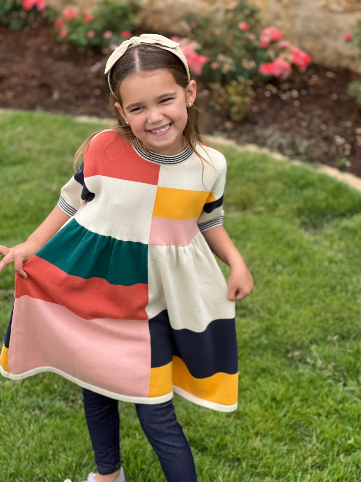 Colorblock Sweater Dress