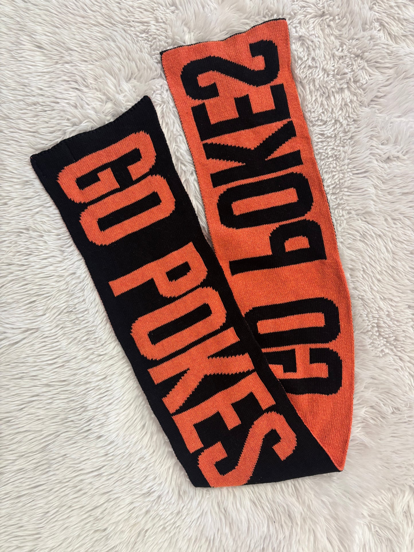 Reversible Black&Orange |Go Pokes Scarf