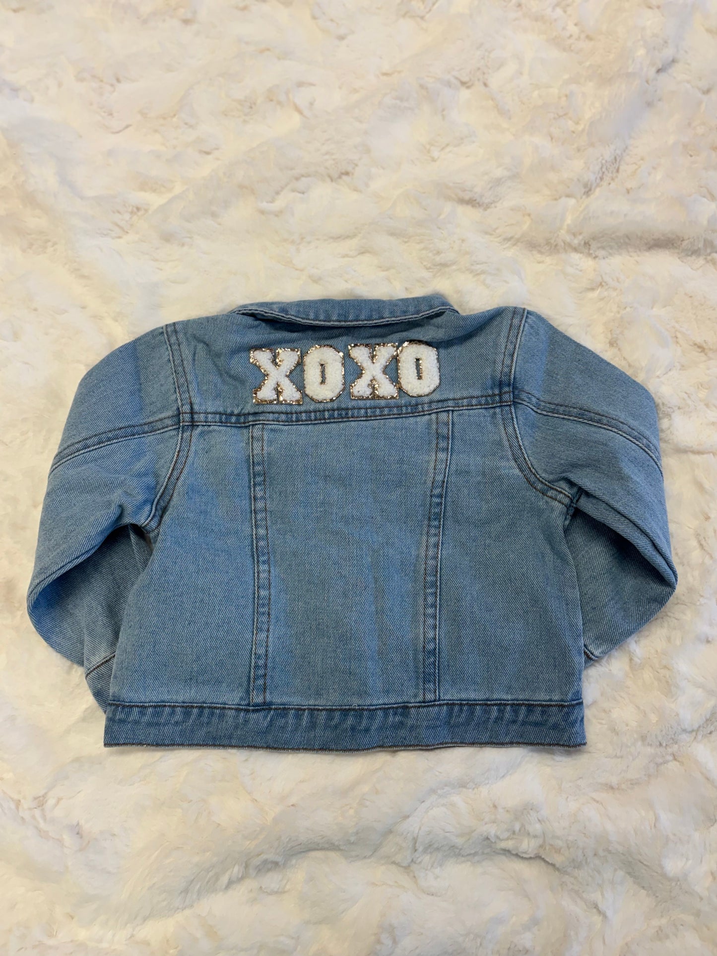 Glitter Patch Denim Jacket
