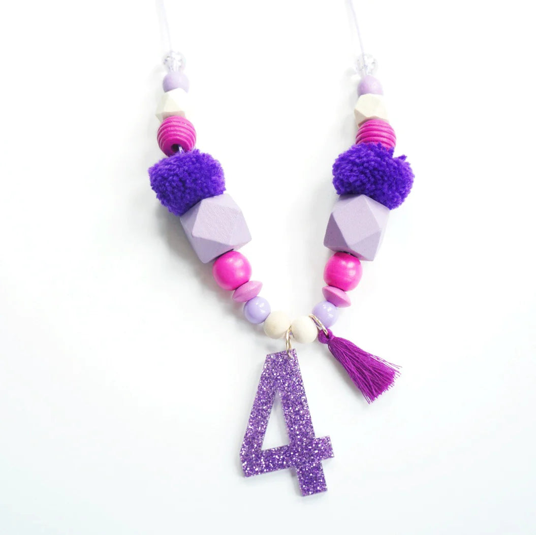 Purple Birthday Necklace