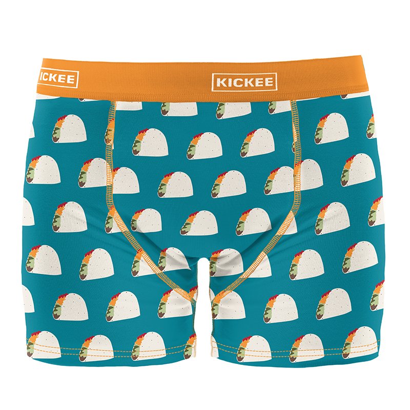 Seagrass Tacos Men's Print Boxer Brief