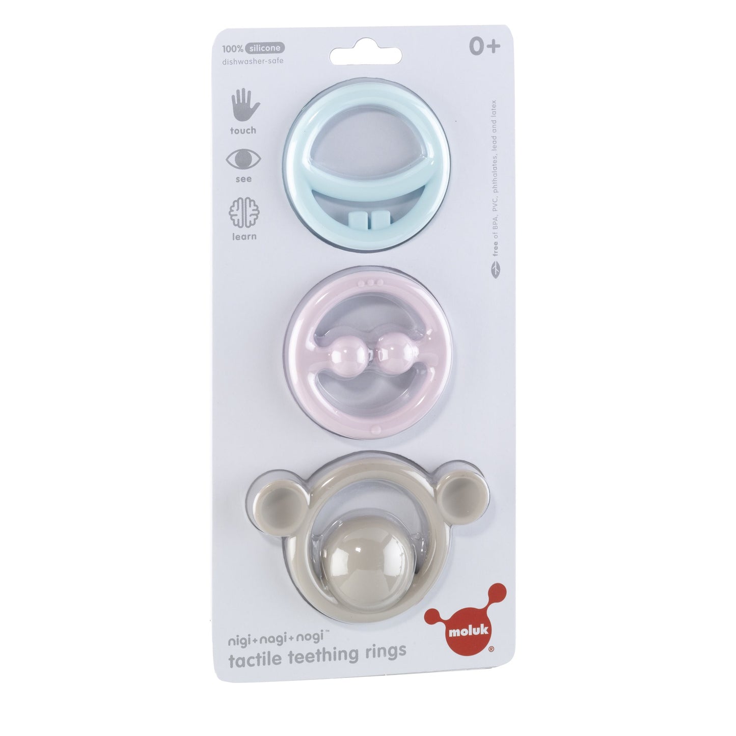 Nigi Nagi and Nogi Teething Rings by MOLUK