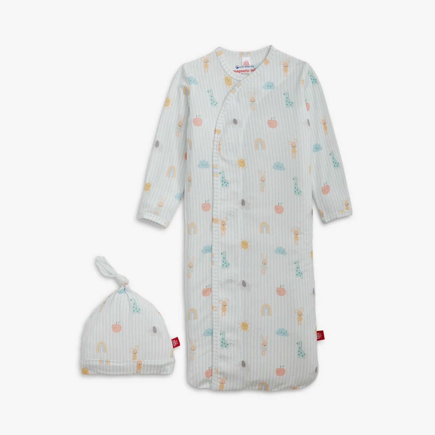 Lullaby Sky Blue | Modal Magnetic Gown & Hat Set