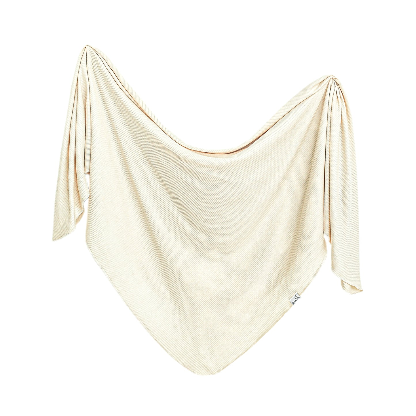 Copper Pearl Knit Swaddle Blanket - Moonstone Rib