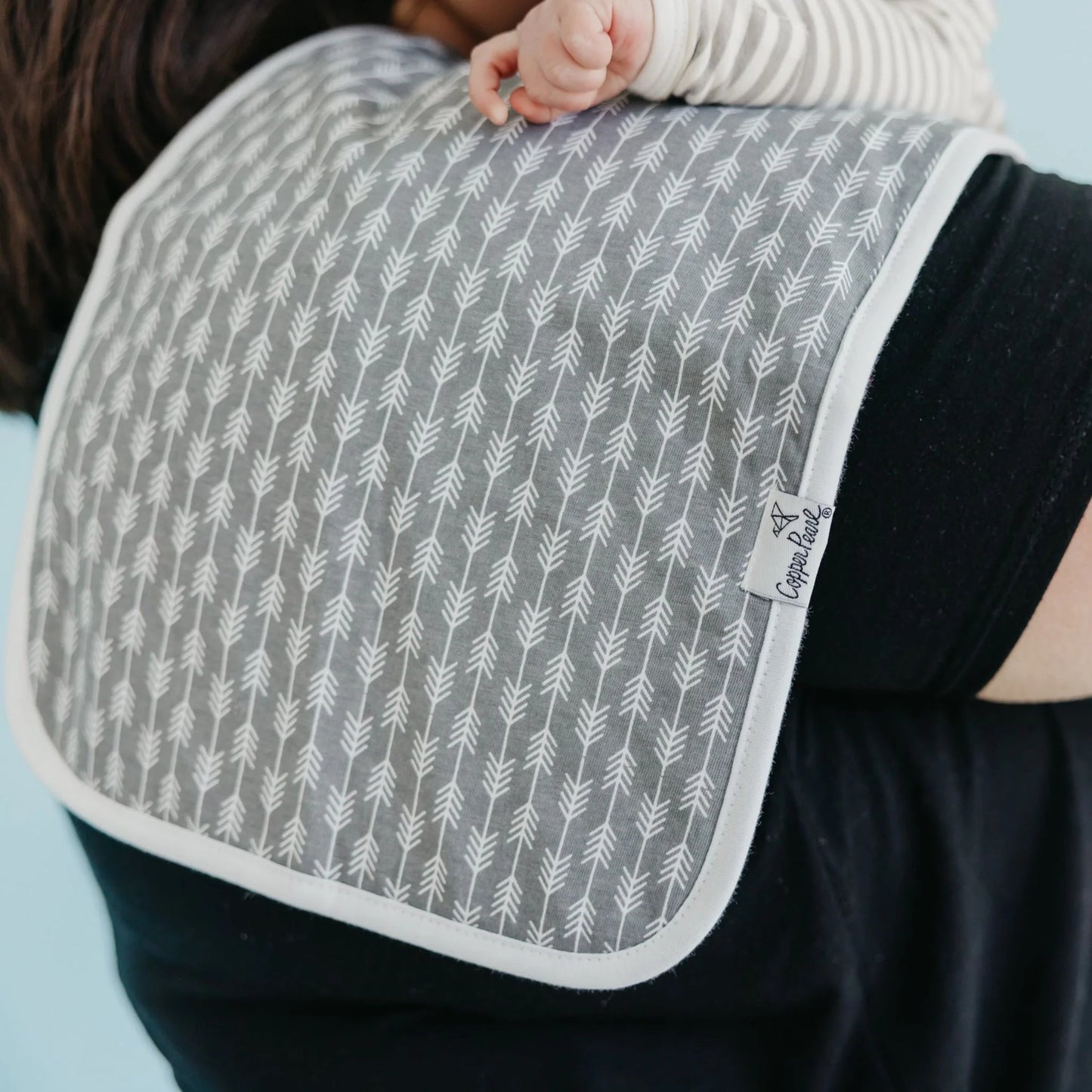 Copper Pearl Single Burp Cloth - Bridger