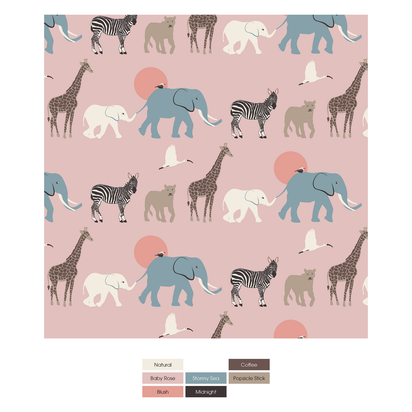 Baby Rose Just So Animals Swaddling Blanket