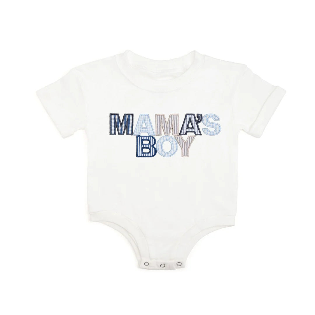 Mama's Boy | Patchwork Romper