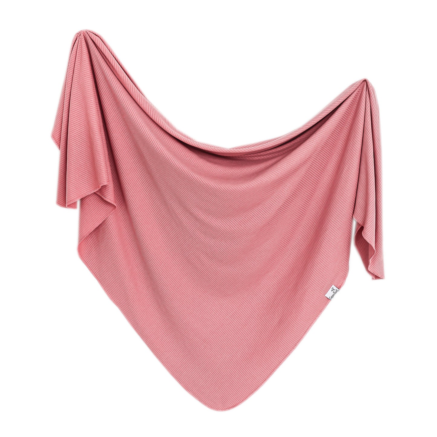 Copper Pearl Knit Swaddle Blanket - Rosewood