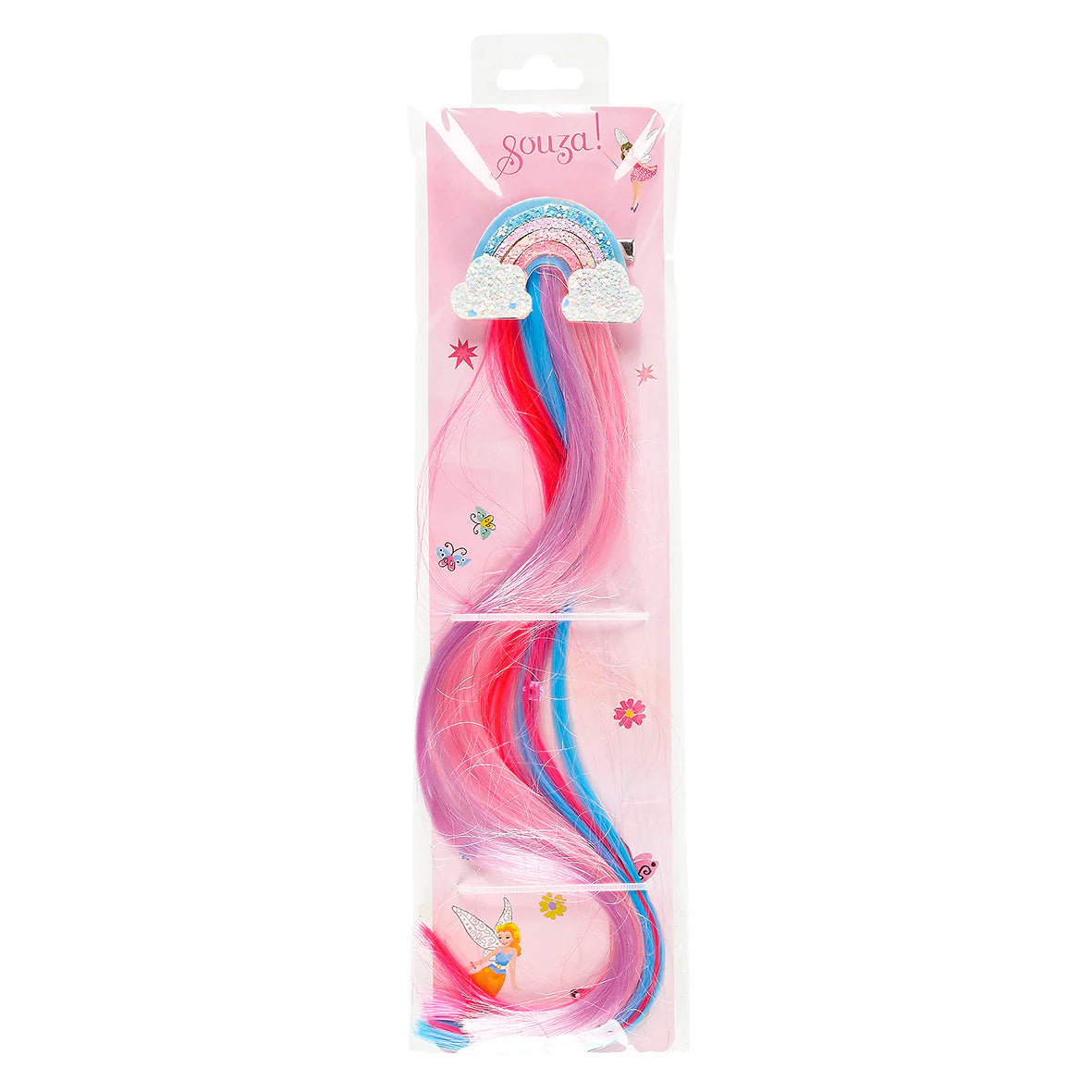 Rainbow Hair Claw-Pink & Lilac