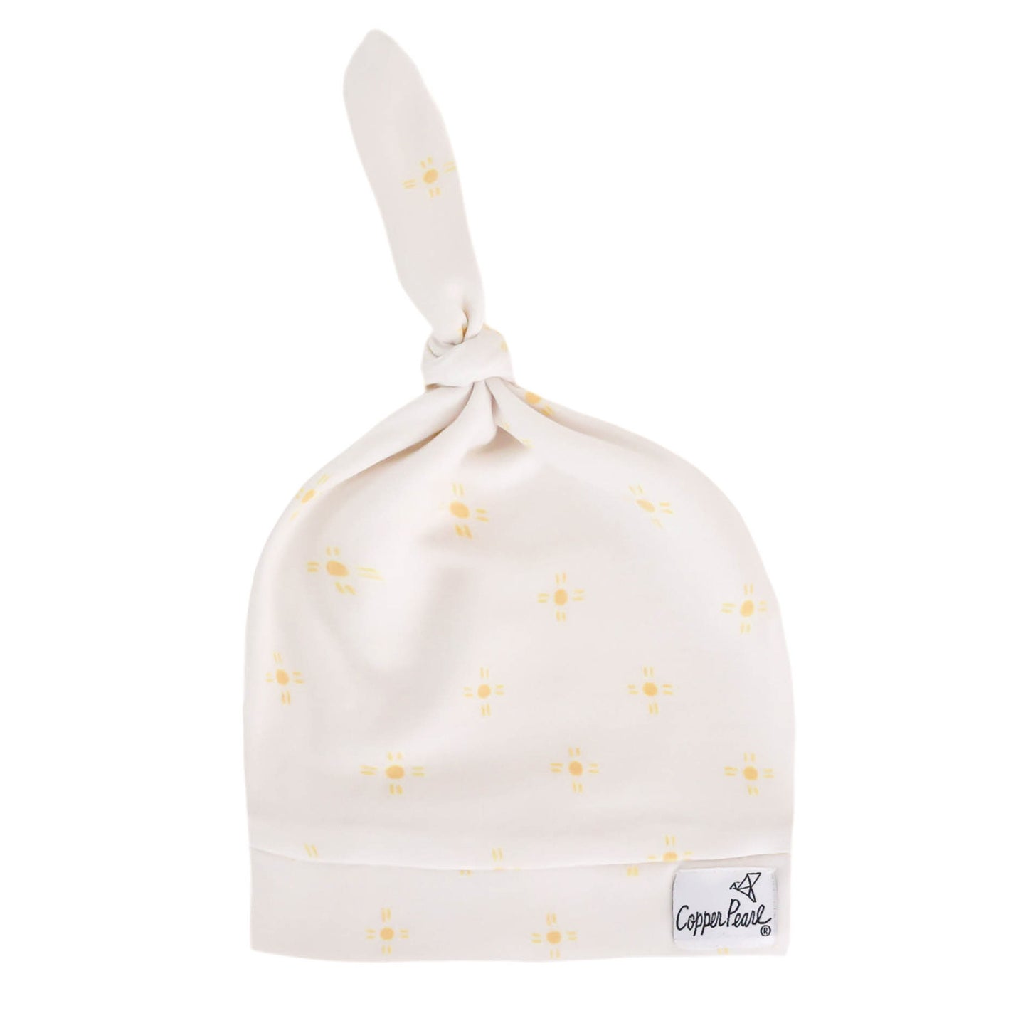 Copper Pearl Top Knot Hat 0-4mo - Santa Fe