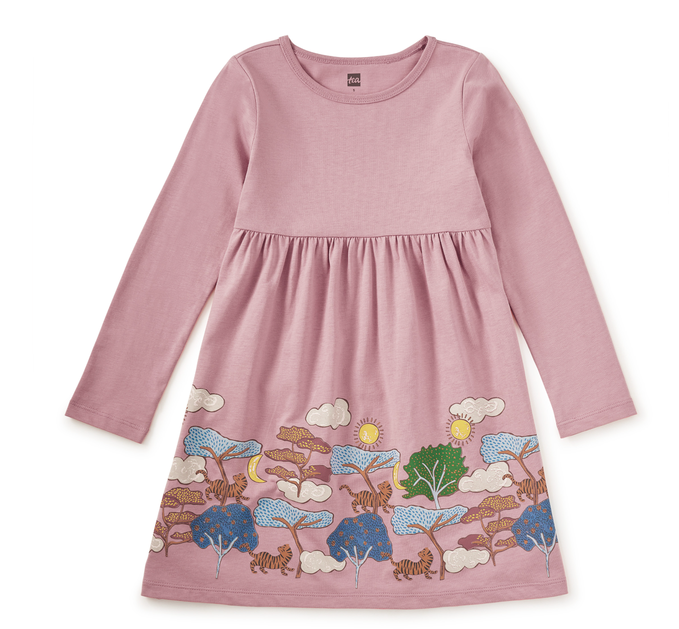 Tiger Story Skirted Dress
