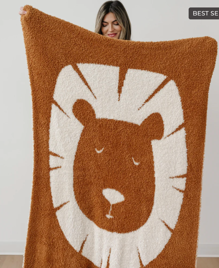 Lion Layer Bamboni Toddler Blanket - Saranoni