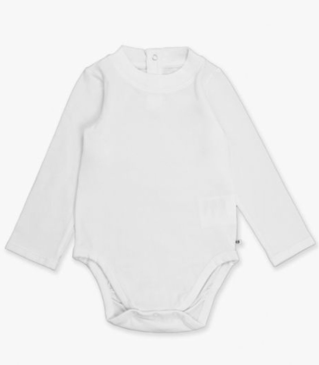 White Long Sleeve Basic | Bodysuit