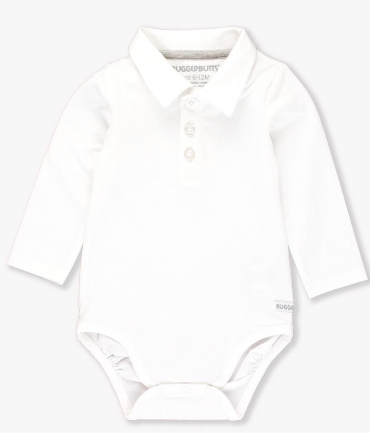 Knit Polo Bodysuit | White