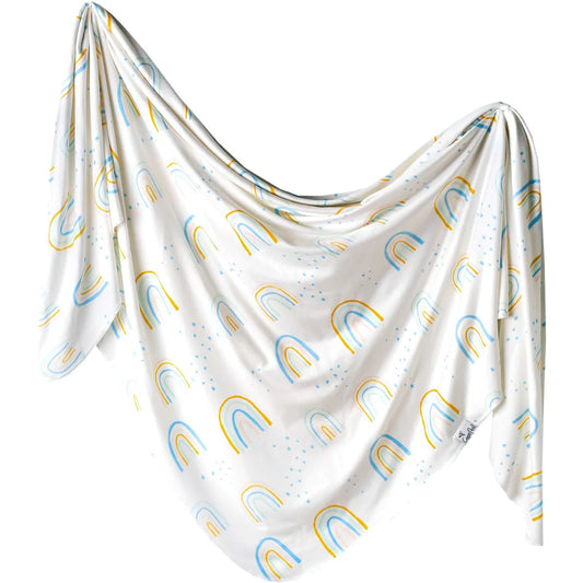 Copper Pearl Knit Swaddle Blanket - Skye