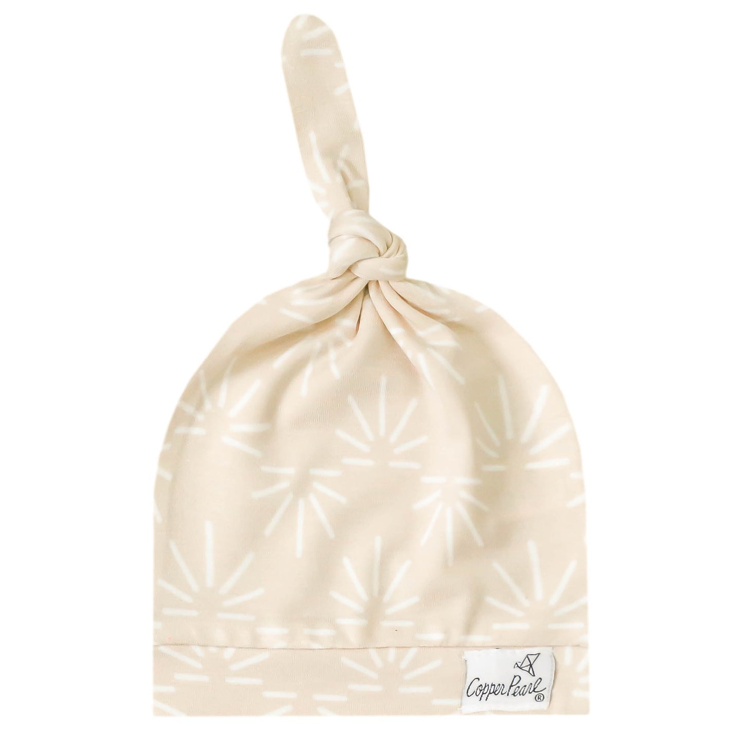 Copper Pearl Top Knot Hat 0-4mo - Sol