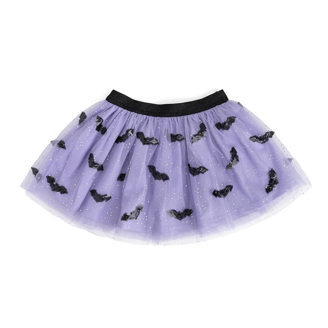 Sequin Bat Halloween Tutu Skirt