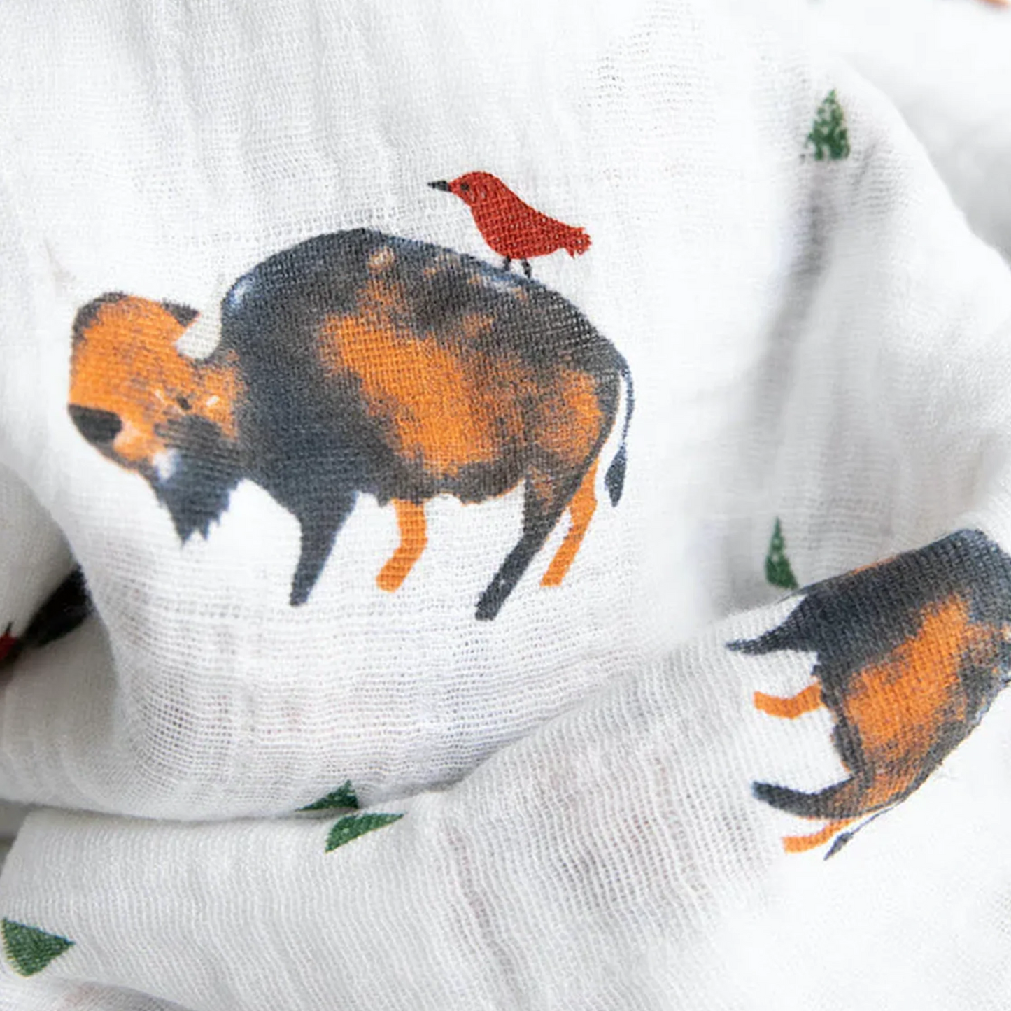 Bison Cotton Swaddle Blanket