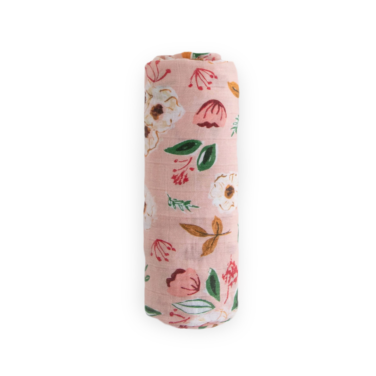 Vintage Floral Cotton Muslin Swaddle Blanket
