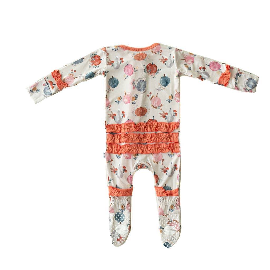 Pumpkin Patch Ruffle Footsie