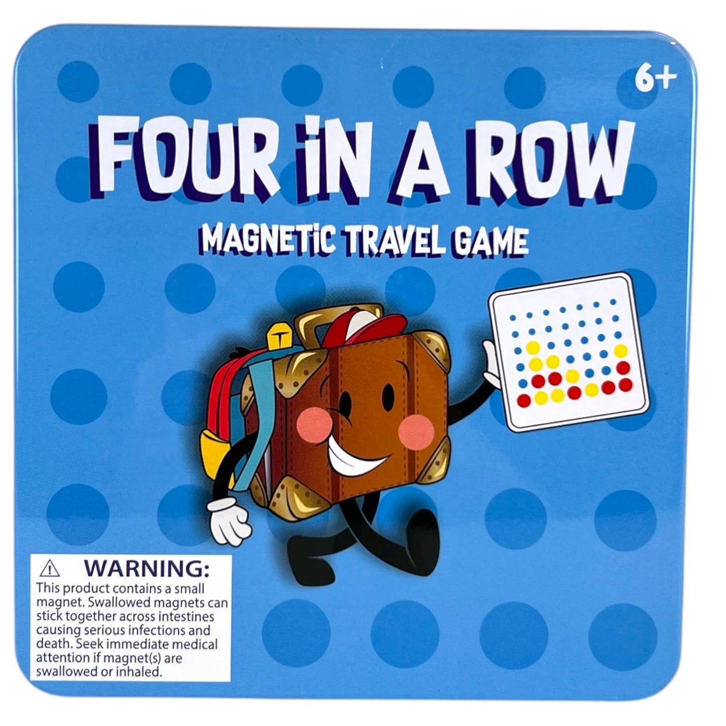 On the Way Games Goplay Magnetic Four In A Row, Travel Game