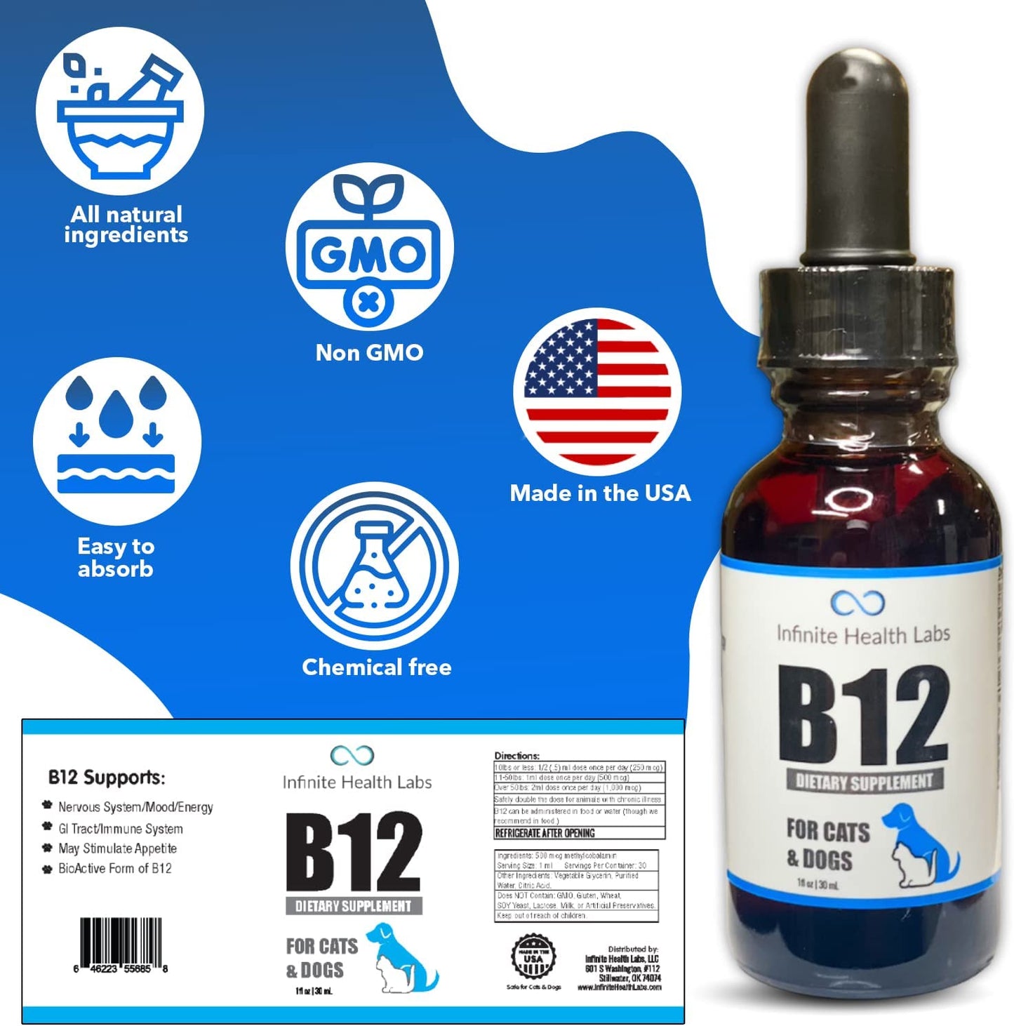 Infinite Health Labs Vitamin B12 for Animals