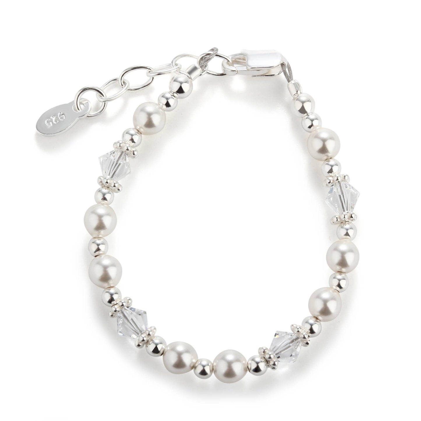 Hope-Girls & Baby Sterling Silver Pearl Bracelet