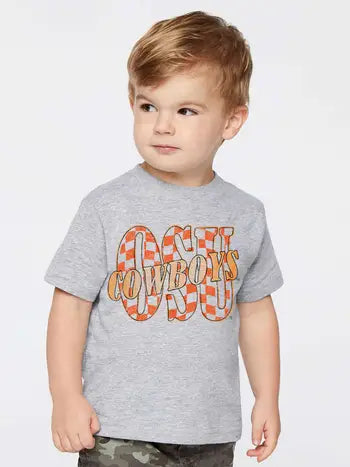 OSU Twisted Check tee