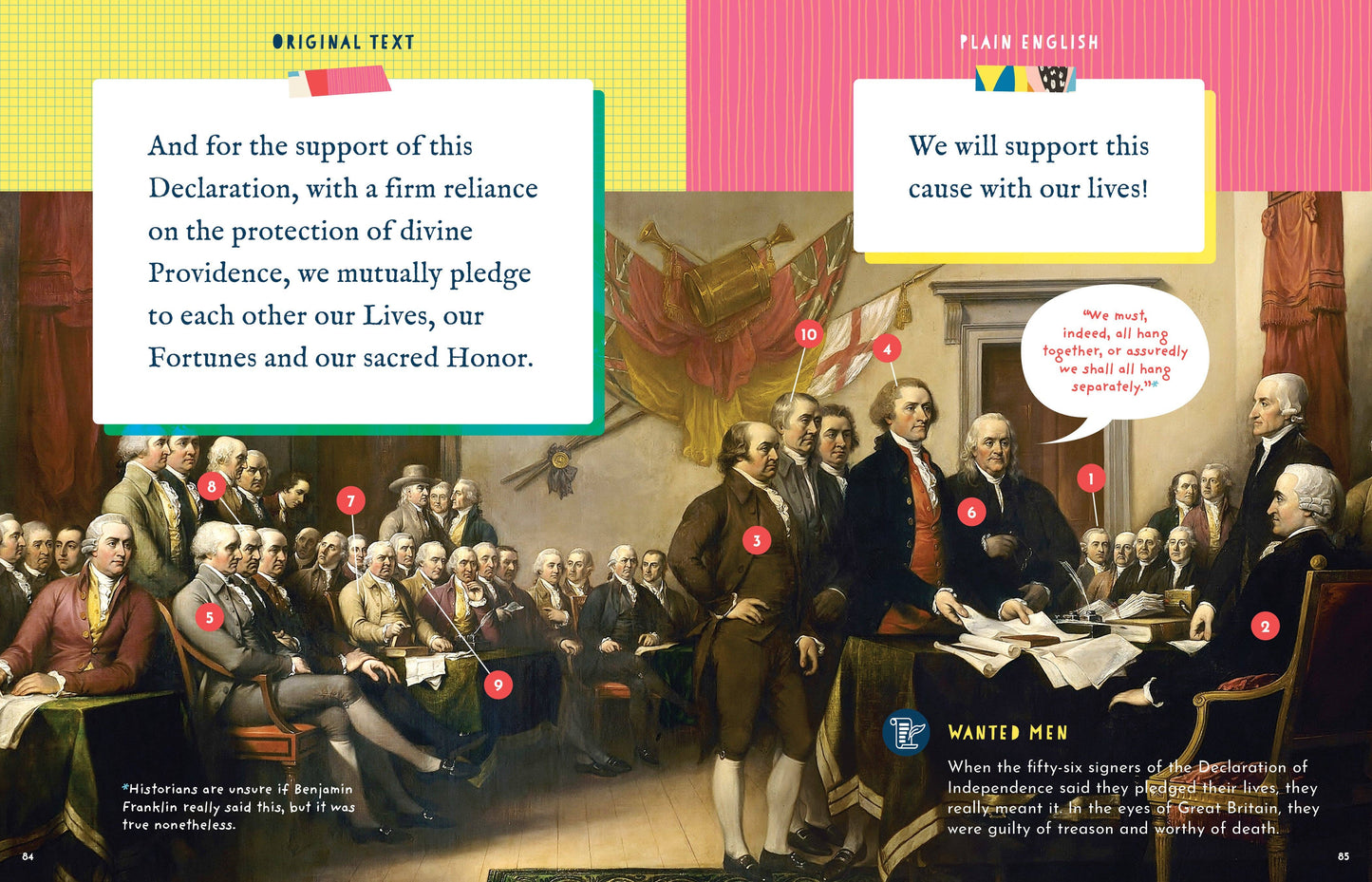The Side-by-Side Declaration of Independence (Kids Book)
