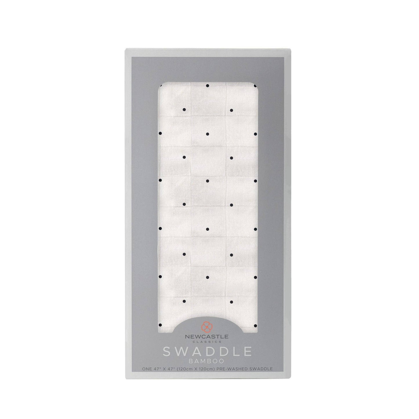 Black and White Polka Dot - Bamboo Swaddle
