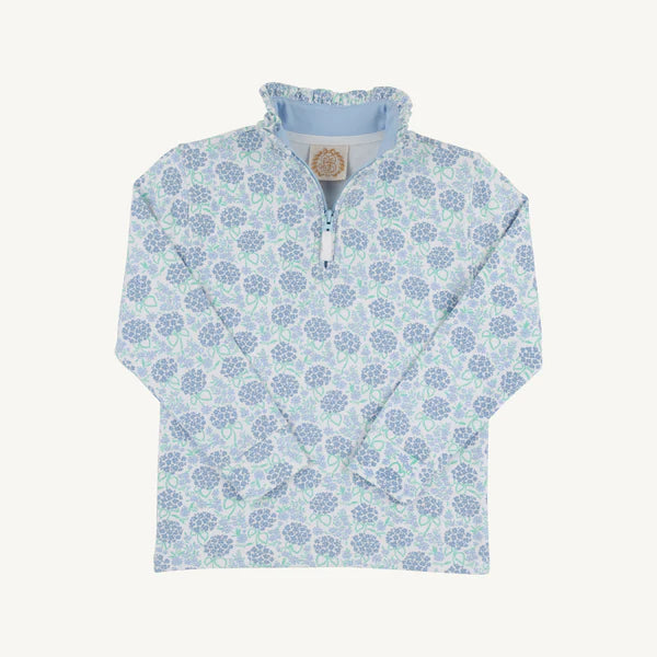 Canter Collar Half-Zip | Handful of Hydrangeas With Beale St Blue