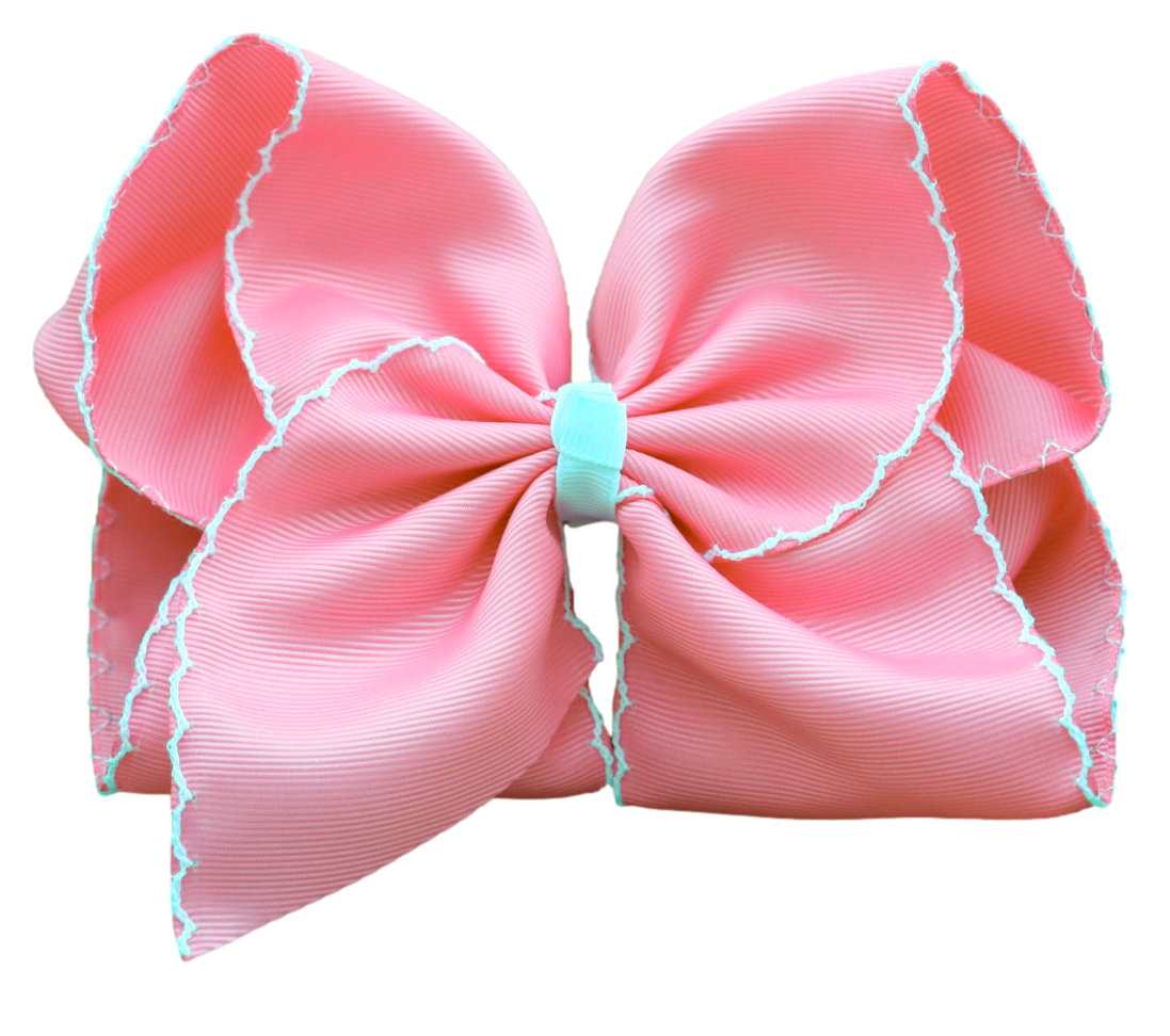 Pink | Moon Stitch | Hair Bow