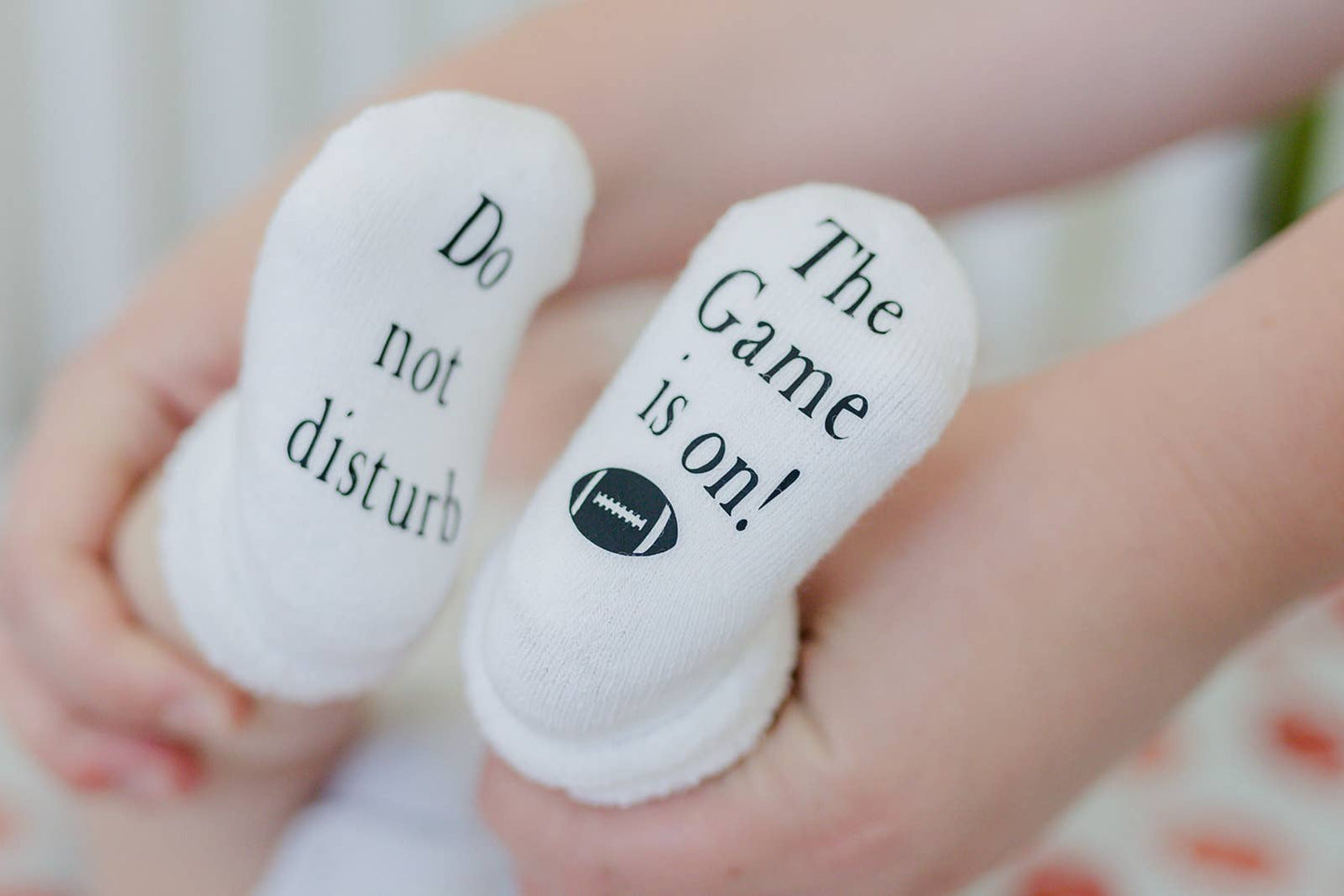 Do Not Disturb The Game is on Football Socks