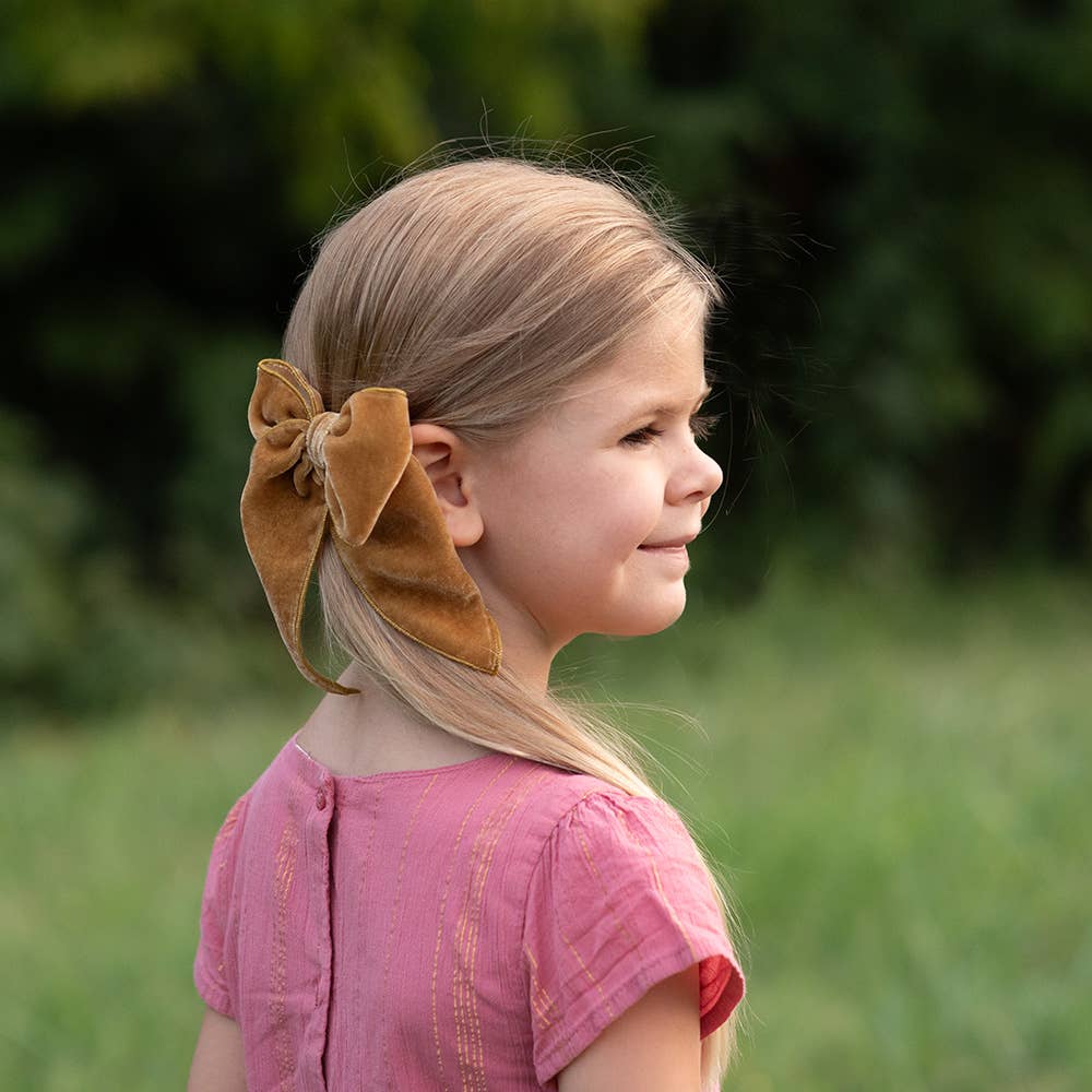 Caramel - Velvet Edged Bow