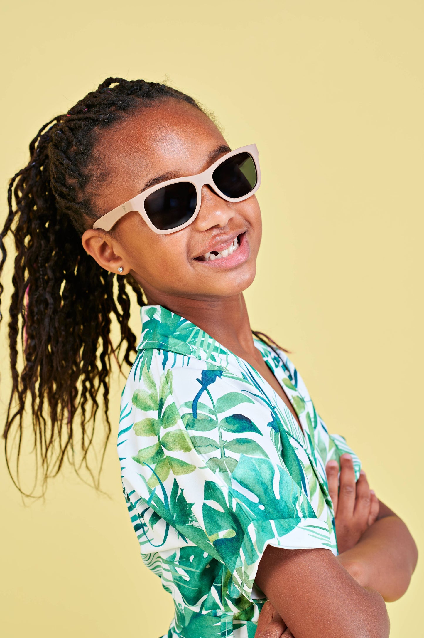 Kids Eco Collection: Navigator Sunglasses in Soft Sand