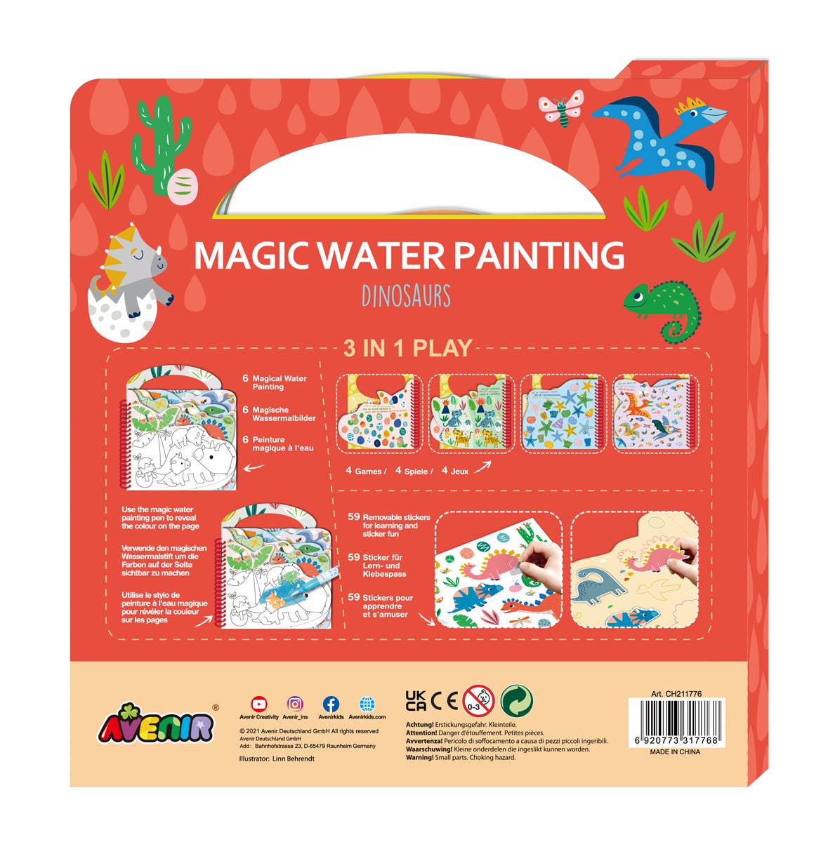 Avenir - Magic Water Painting DINOSAUR