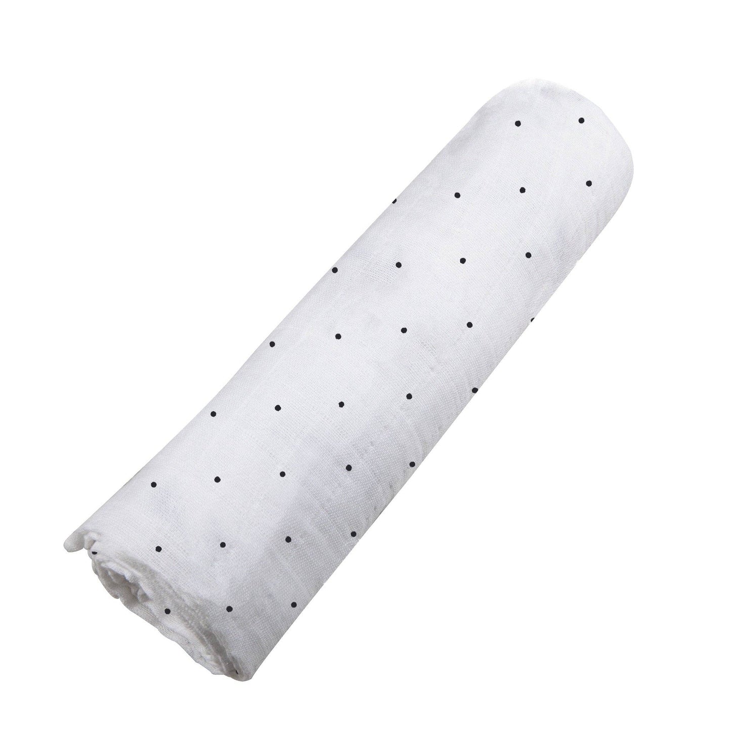 Black and White Polka Dot - Bamboo Swaddle