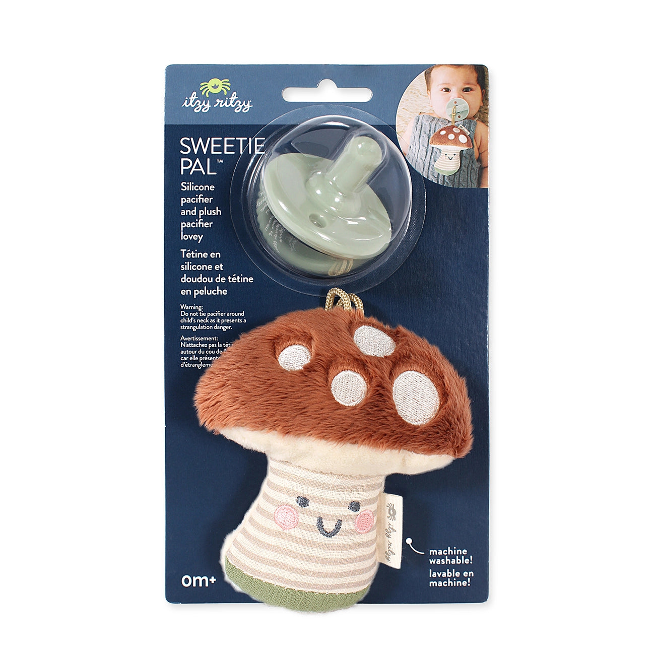 Ash the Mushroom Sweetie Pal Plush & Pacifier