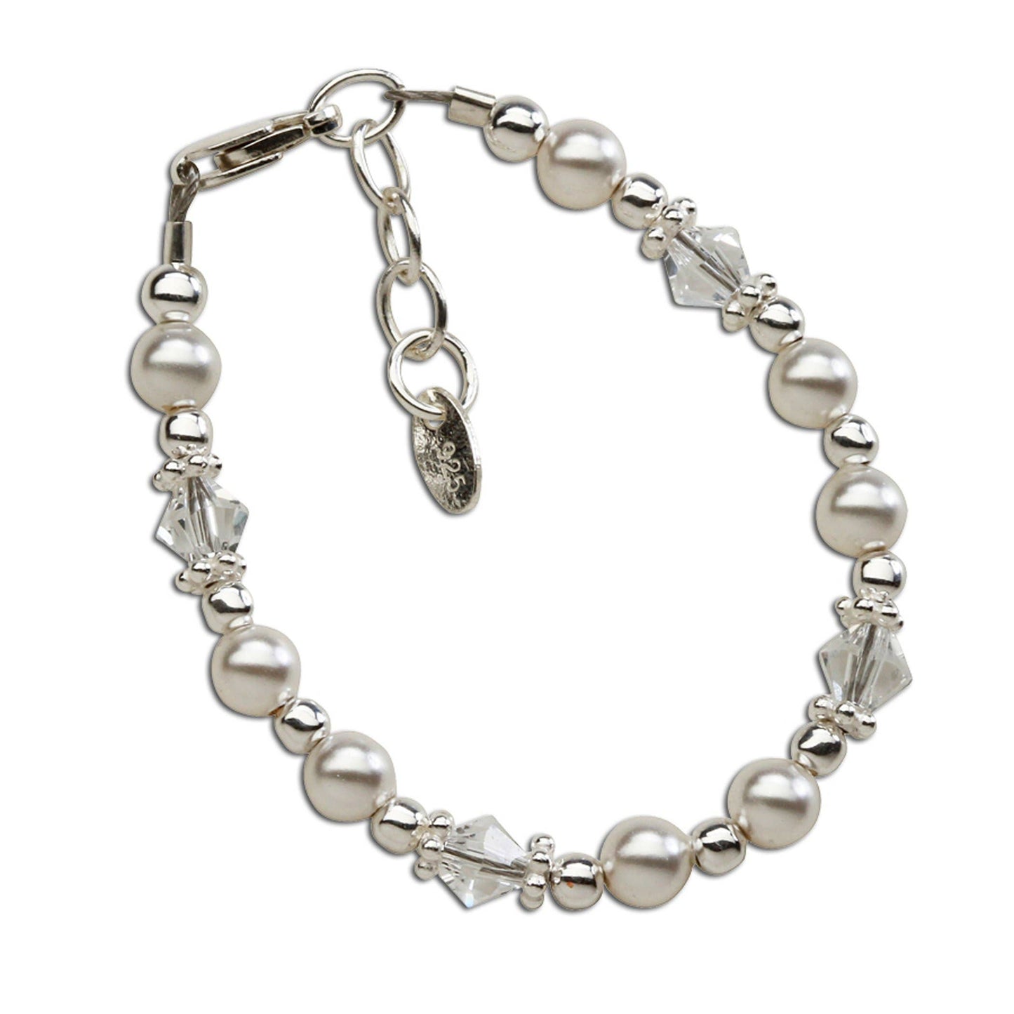 Hope-Girls & Baby Sterling Silver Pearl Bracelet