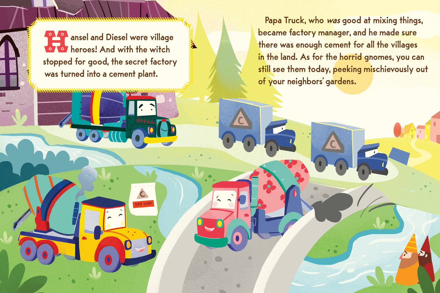 Hansel and Diesel and the Witch's Factory (Board Book)