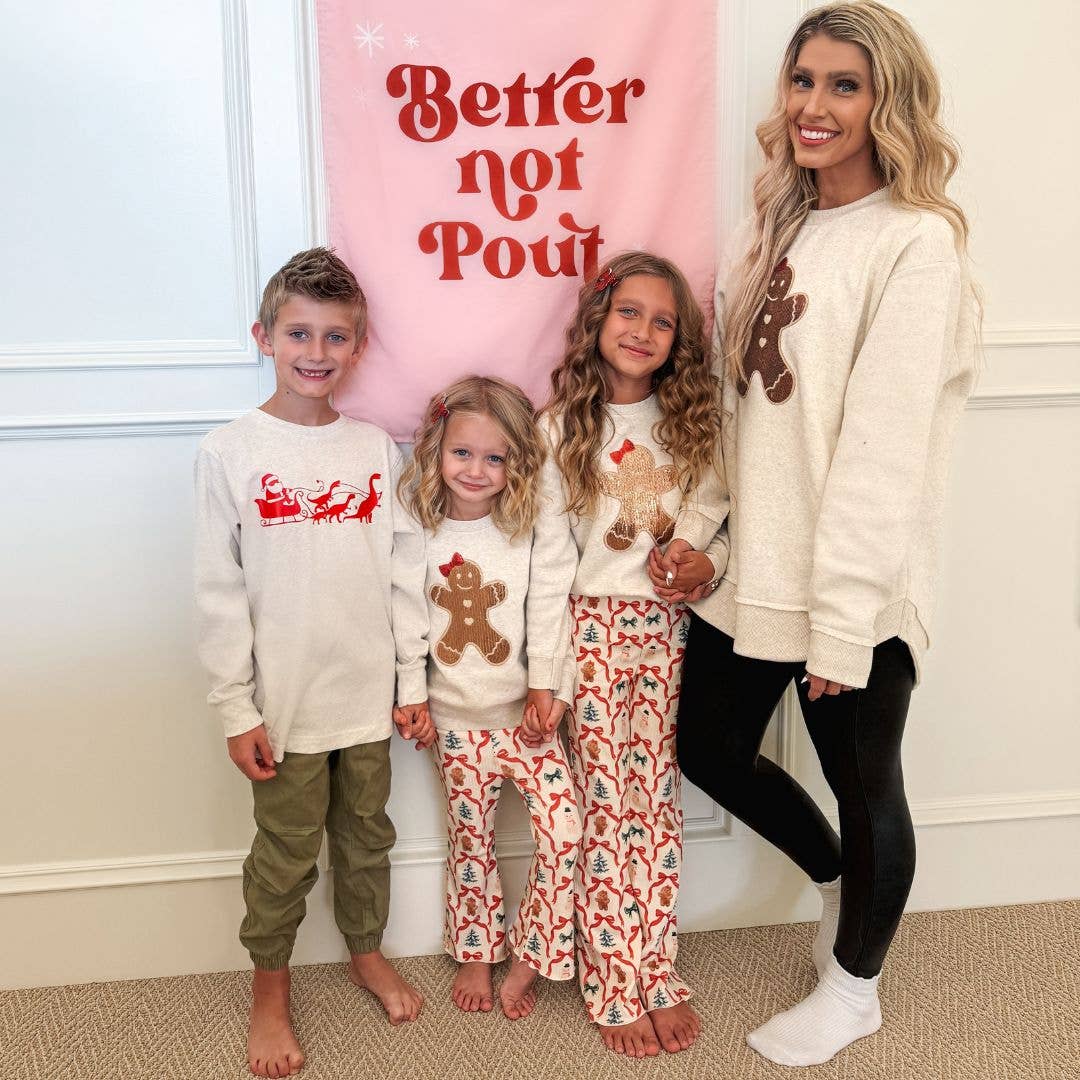 Dino Christmas | Boys Long Sleeve Shirt