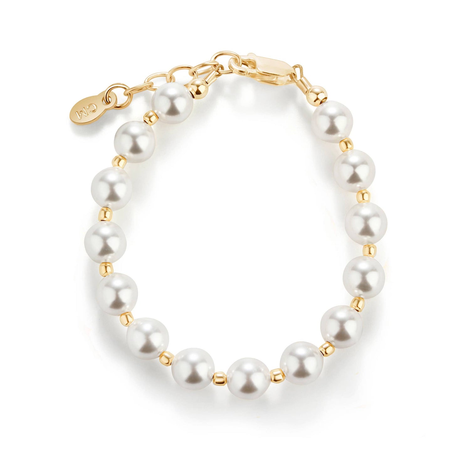Whitley-Girls 14K Gold-Plated Chunky Pearl Bracelet