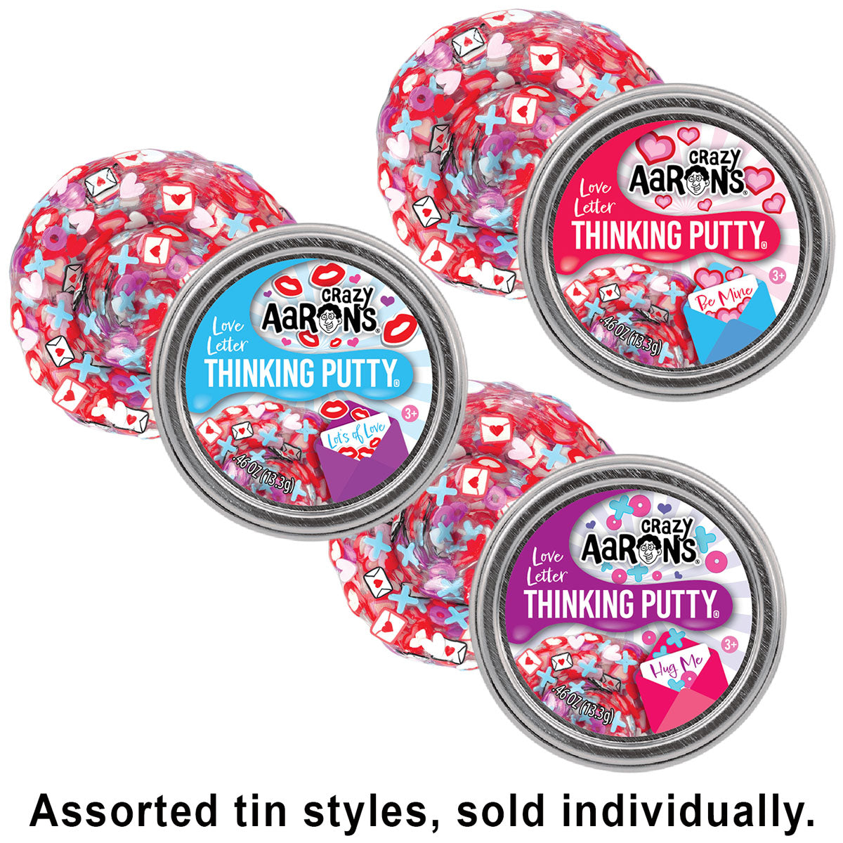 Valentines Love Letter Putty Mini Tin Assortment