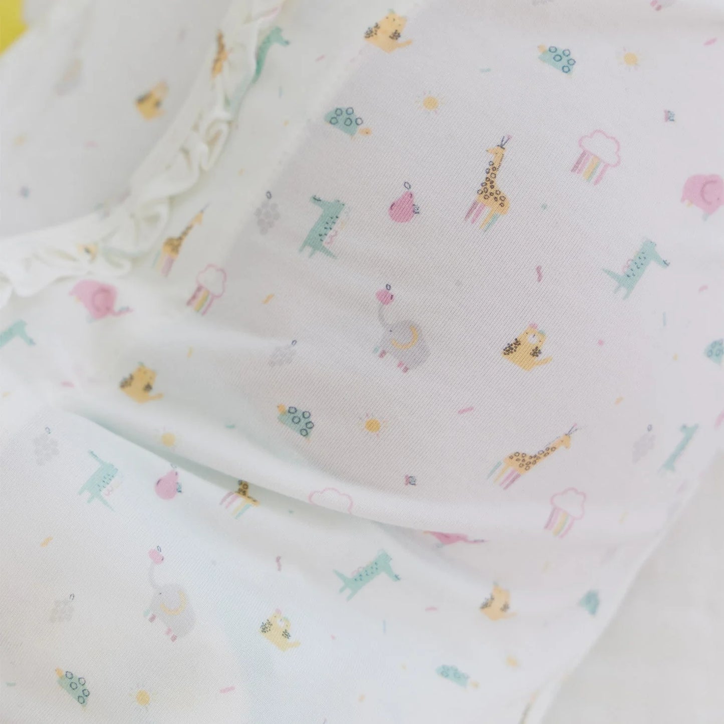 Pink Little Bitty Modal Magnetic Ruffle Cozy Sleeper Gown + Hat Set
