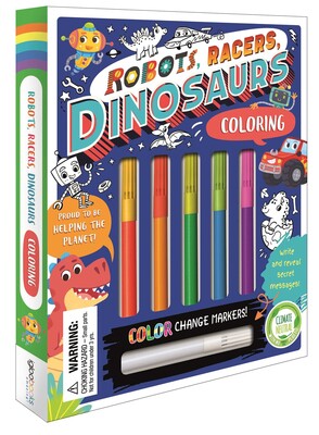 Robots, Racers, Dinosaurs | Coloring